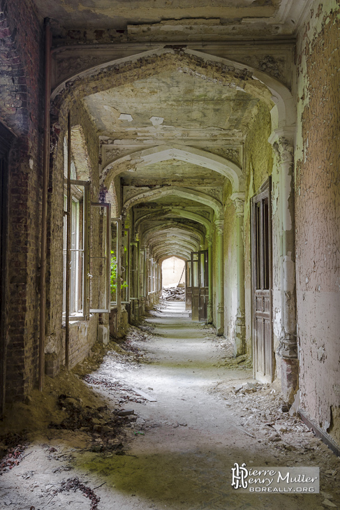 Friche Ch&acirc;teau Abandonn&eacute; Bonnelles Salle Manger D&eacute;truite Noir Blanc N&B