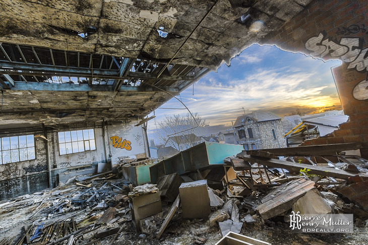 Friche Usine Valentine Appareil Gymnastique Rouille Abandon HDR