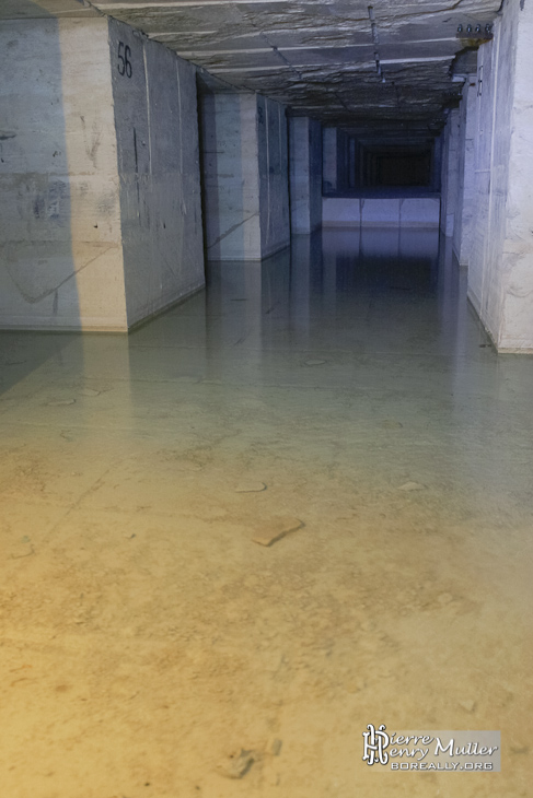 Galerie technique inondée d'une centrale EDF abandonnée en HDR Friche Centrale EDF Abandonné Galerie Inondée HDR