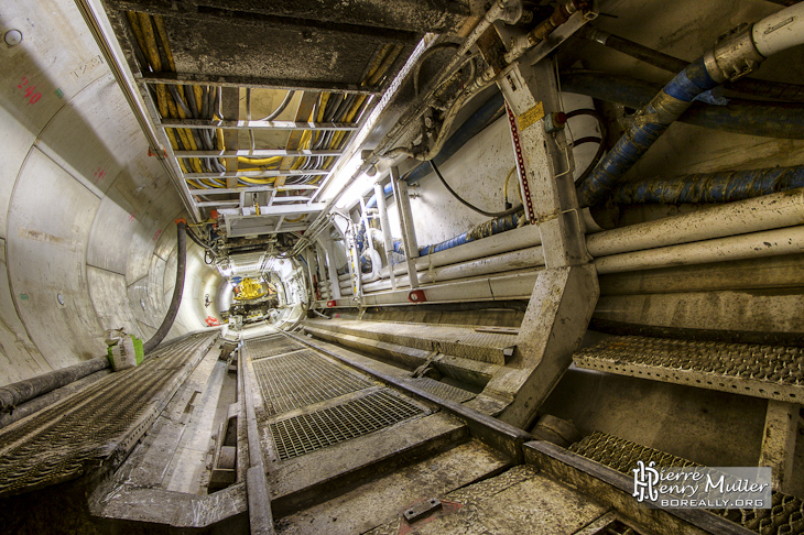 Tunnel Galerie Technique Chauffage Urbain Construction Tunnelier HDR