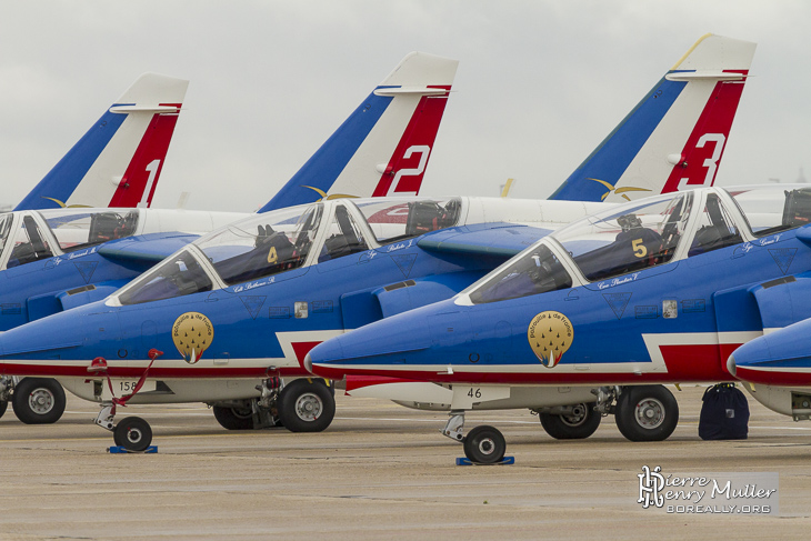 Dérives Athos 1/2/3 de la Patrouille de France au Bourget