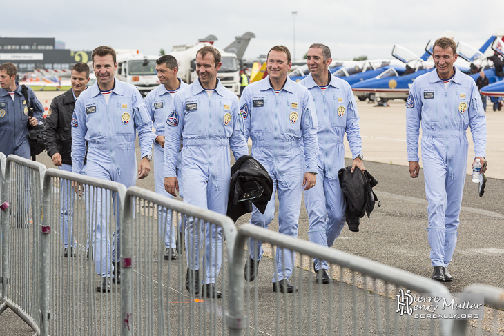 Equipe de pilotes de la Patrouille de France 2014