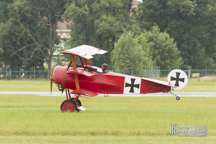 Fokker Triplan au décollage du Bourget