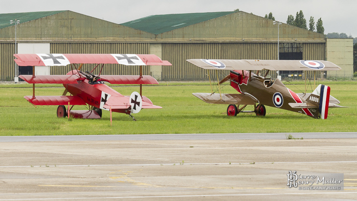 Fokker Triplan et RAF SE5 au Bourget