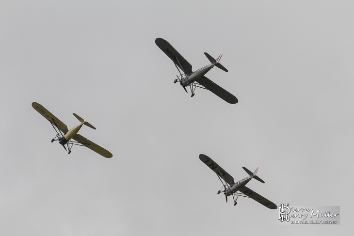 Morane Saulnier en formation au Bourget