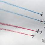 Passage en formation Apollo de la Patrouille de France