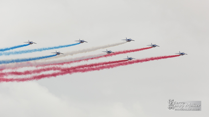 Patrouile de France au Bourget en formation Diamand