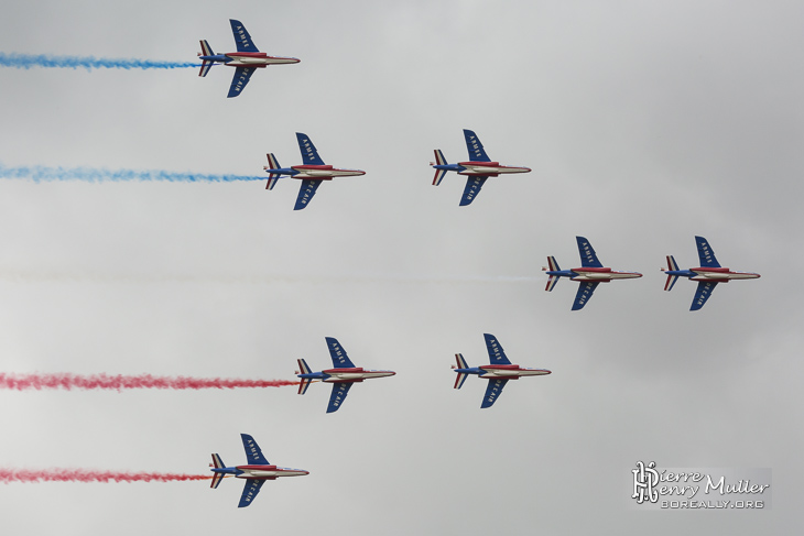 Patrouille de France en formation Apollo