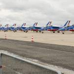 Patrouille de France au parking du Bourget