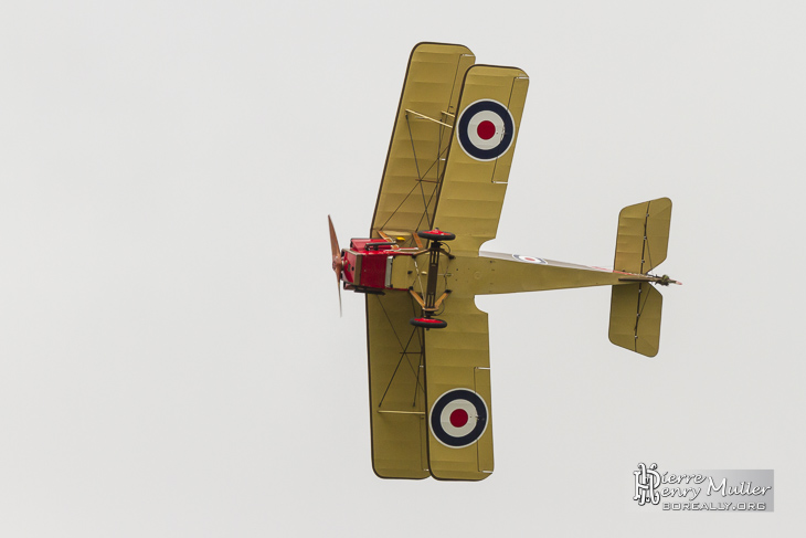RAF SE5 en virage serré au Bourget