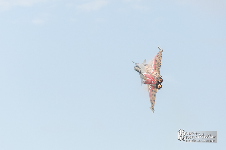 Rafale au Bourget en post combustion