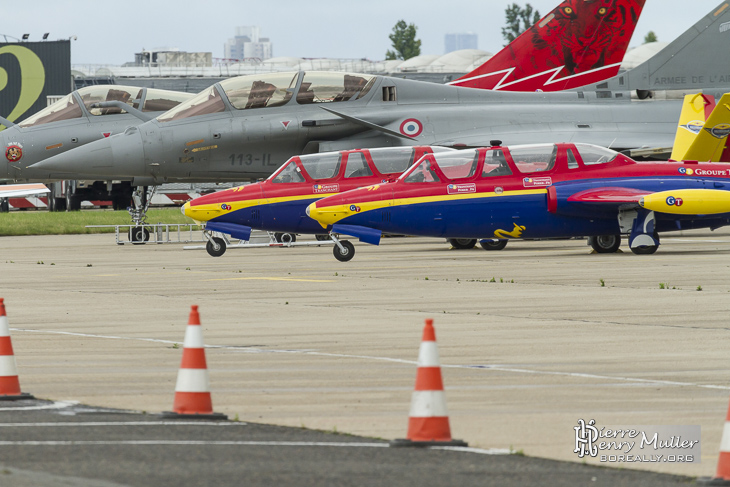 Rafale et Fouga Magister au Bourget