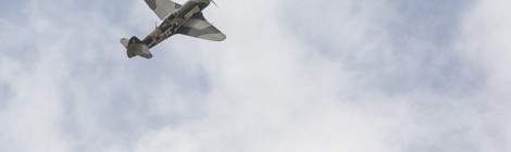 ...Le Yakovlev Yak 11 Moose F-AZNN en d&eacute;monstration en vol pour les 100 Ans du Bourget....
