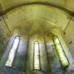 Abside de l'Abbaye des Moulineaux et ses fenêtres