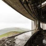 Vue sur les balkans depuis le monument Buzludzha