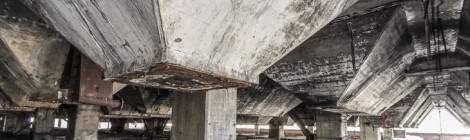 ...Alignement des déversoirs du lavoir à charbon de Carmaux....
