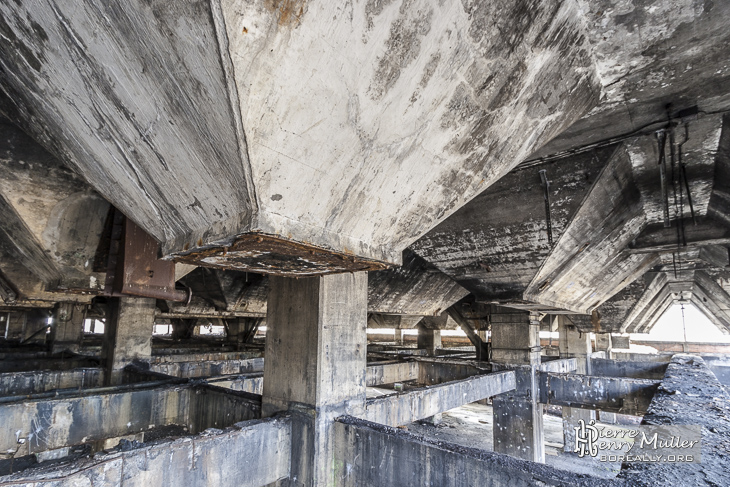 Alignement des déversoirs du lavoir à charbon de Carmaux