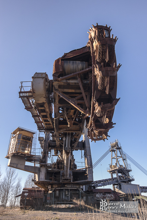 Excavatrice rotative de la mine de charbon de Carmaux