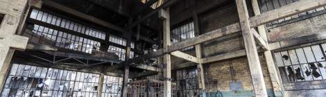 ...Int&eacute;rieur des bureaux du lavoir &agrave; charbon apr&egrave;s l&rsquo;incendie....