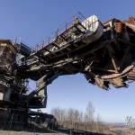 Tête de l'excavatrice de la mine de charbon de Carmaux