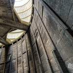 Panneaux mi béton mi bois de la structure réfrigérante