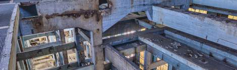 ...Structure des étages de la salle des machines de la centrale EDF Saint-Denis en TTHDR....