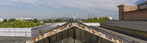 ...Toit de la centrale EDF Saint-Denis...