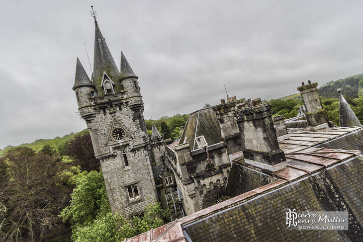 Château de Noisy Miranda depuis les toits en HDR