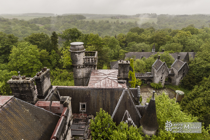 Château Noisy Miranda depuis les toits de la tour centrale