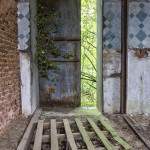 Porte des écuries donnant sur la forêt en TTHDR