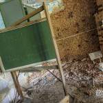 Salle de classe avec tableau à craie au Home de Noisy Miranda
