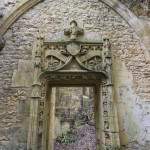 Sculpture de l'encadrement d'une porte du château