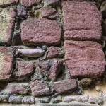 Texture de pierre roses du château