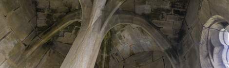 ...Vo&ucirc;te d&rsquo;une des tours du ch&acirc;teau en ruine de Saint Vincent le Paluel...