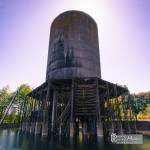 Tour de refroidissement avec structure en bois