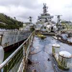 Cimetière de bateaux à Landévennec en Bretagne