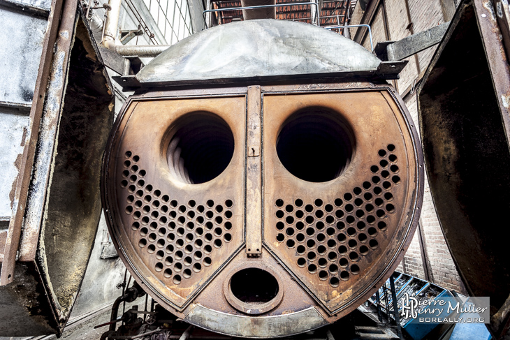 Le Bonhomme de l'usine Badin Sartel à Barentin