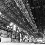 Immense hangar aux forges de Clabecq