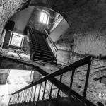 Escaliers double puis simple au fort de la Chartreuse