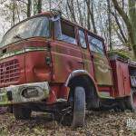 Camion de pompier FPT Berliet au Fort de Domont en HDR
