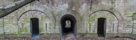 ...Casemates servant de salles d&rsquo;entrainement au feu au Fort de Domont...