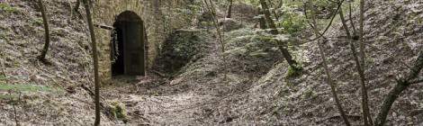 ...Chemin sur la rue du rempart desservant les plateformes de tir du Fort du Haut Buc...