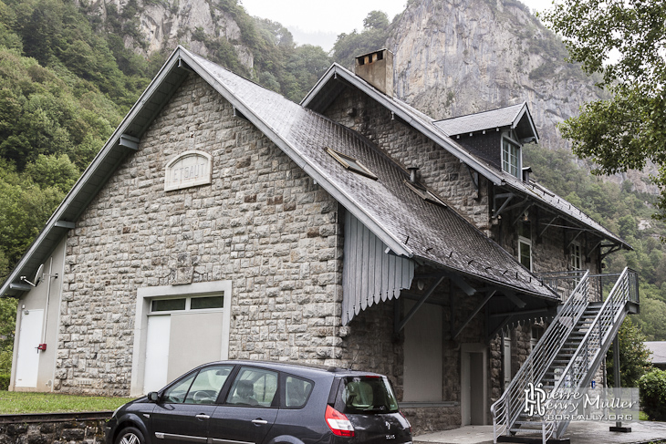 Ancienne gare de Etsaut actuel centre pour le parc national des Pyrénées