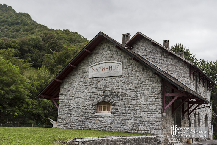 Ancienne gare de Sarrance sur la ligne Pau-Canfranc