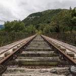 Pont abandonné de la ligne de chemin de fer Pau-Canfranc