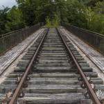 Pont de ligne de chemin de fer abandonné sur la ligne Pau-Canfranc