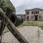 Arrivée de la tyrolienne du parcours du combattant du GIGN