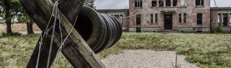 ...Arrivée de la tyrolienne du parcours du combattant du GIGN....