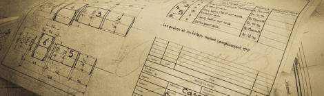 ...Sur l’usine SAFEA, tous les corps de métiers étaient représentés pour pouvoir fabriquer sur place tout type de machine utile à la production. Il y avait donc des dessinateurs industriels capables de produire des plans pour tout type de pièce. Ici un dessin industriel d’un goujon de fixation de bâti d’un compresseur vertical....