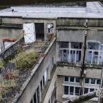 Bâtiment administratif et détente vu du toit du sanatorium du Vexin